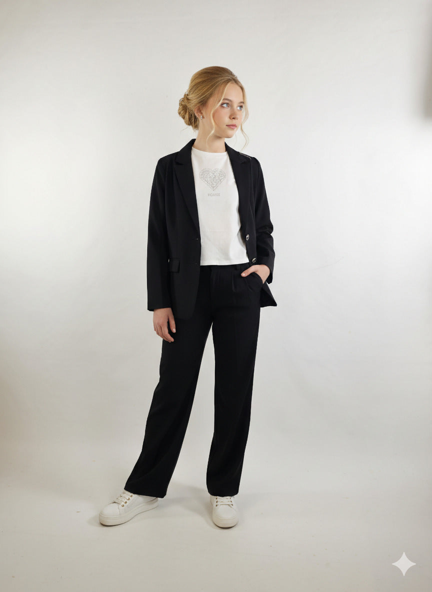 Pantaloni eleganti a zampa art.SHARON-00016 KOCCA