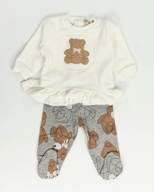 Completo con maglia in ciniglia e ghettina  EMC