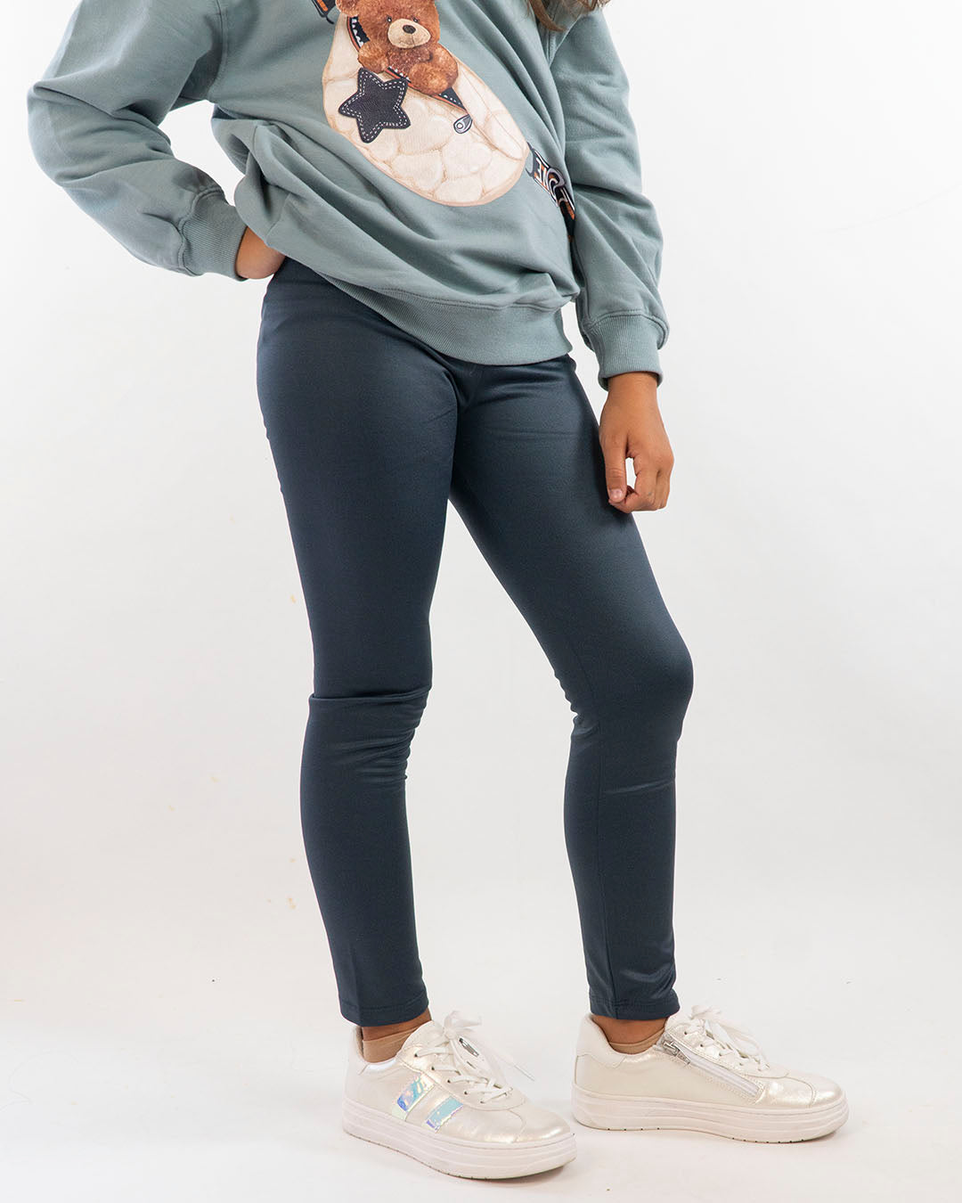 Completo felpato con leggings ed orsetto MAYORAL