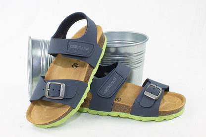 Sandali con suola colorata e strappoGRUNLAND