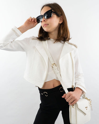 Giacca doppiopetto con zip