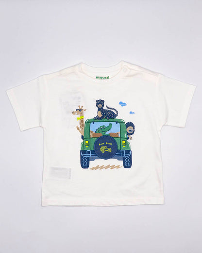 T-shirt manica corta con macchina