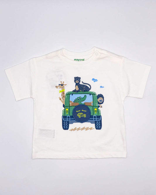 T-shirt manica corta con macchina