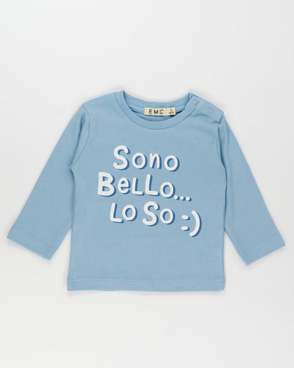 T-shirt manica lunga con scritta EMC