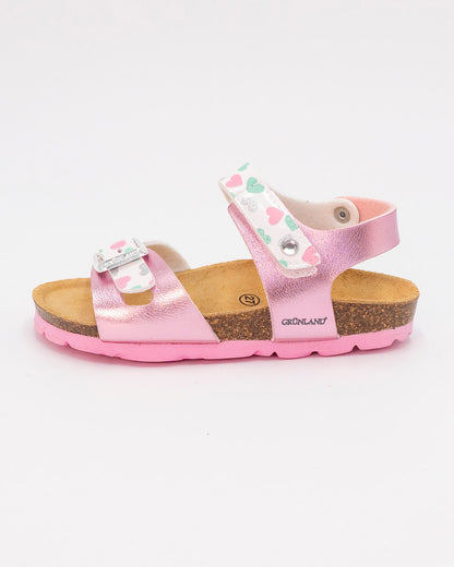 Sandali con cuori e strappo GRUNLAND