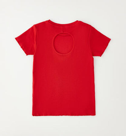 T-shirt basica a costine art.4G718-2256 I DO