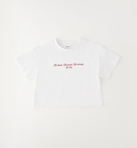 T-shirt con scritta art.4G717-0113 I DO