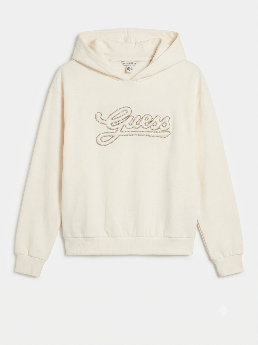 Felpa felpata con strass J6BQ06 K6091-G012 GUESS