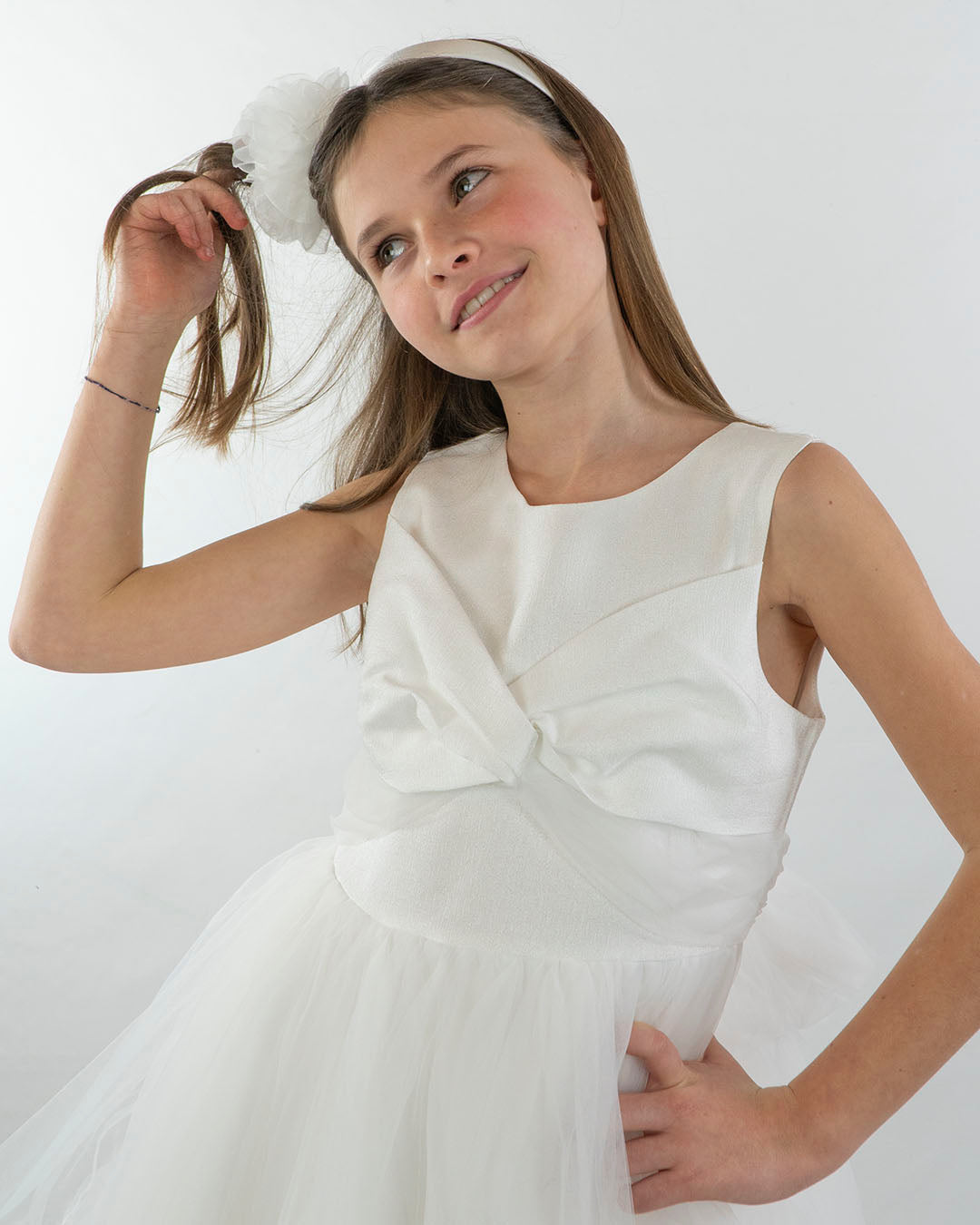 Abito con tulle e corpino lurex ABEL & LULA