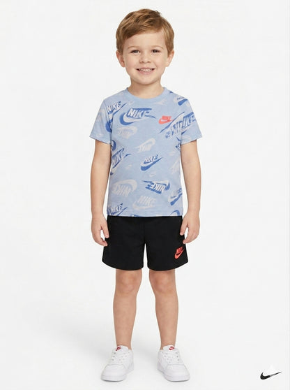 Completo 2 pezzi con t-shirt multilogo NIKE