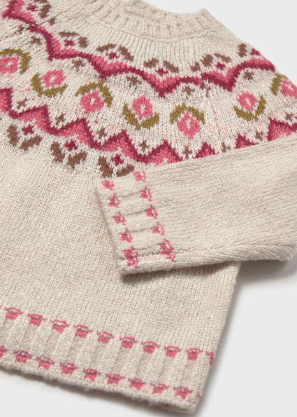 Maglione ricamato a fiori art.2.384-051 MAYORAL