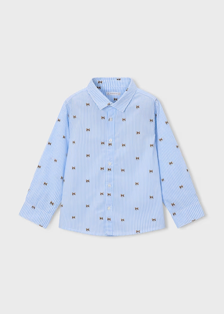 Camicia rigata con cagnolini art.4.146-011 MAYORAL