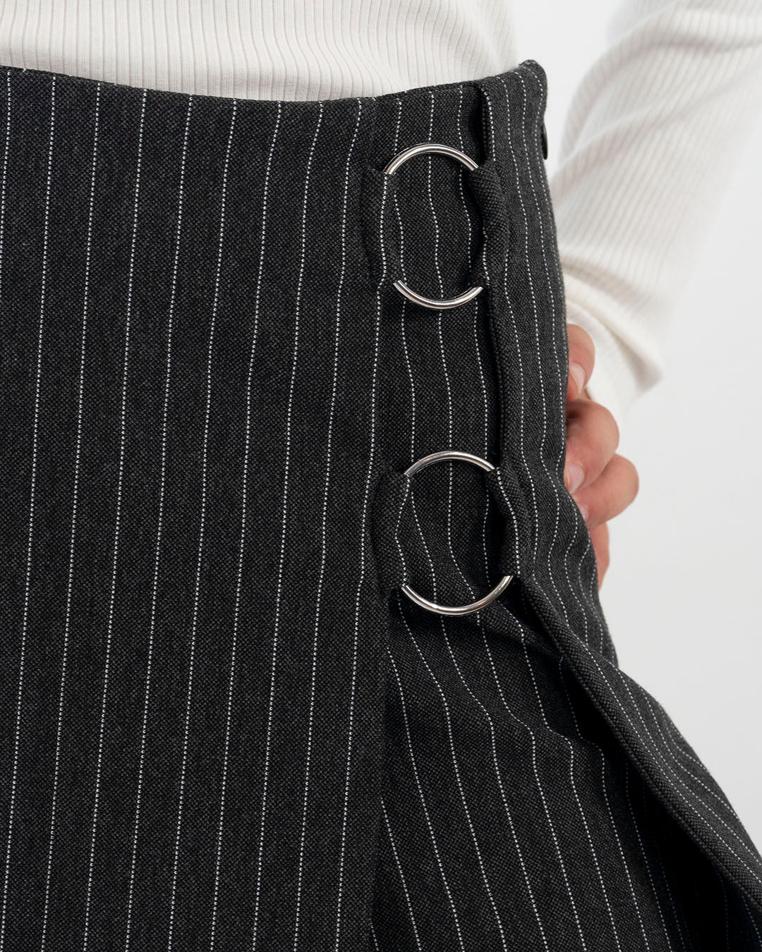 Gonna pantalone elasticizzata gessata MAYORAL