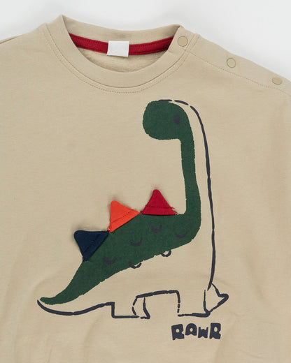 Tuta oversize con dinosauro e panta cargo I DO