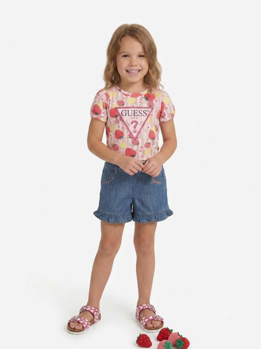 Shorts jeans con voillant K6GD06D3X30-MSBW GUESS