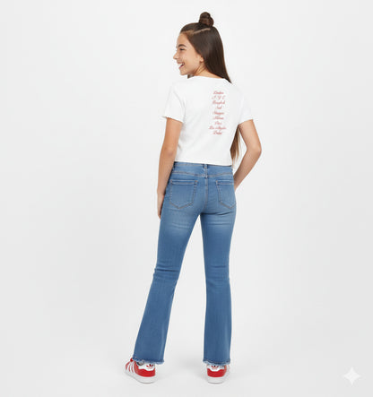 Jeans a zampa sfrangiato art.4G727-7300 I DO