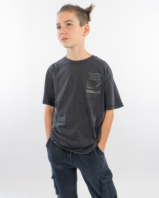 T-shirt delavè manica corta oversize fit I DO
