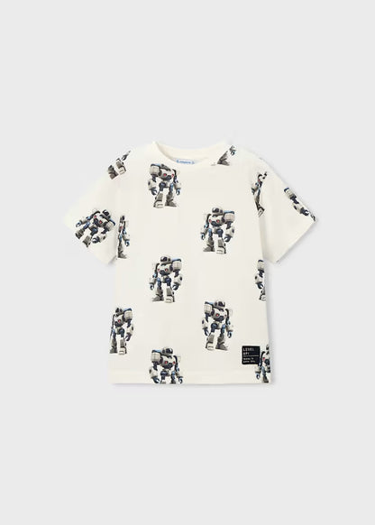T-shirt in cotone con robot art.3068-68 MAYORAL