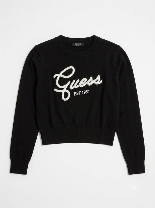 Maglioncino con scritta J6YR04 Z0834-JBLK GUESS