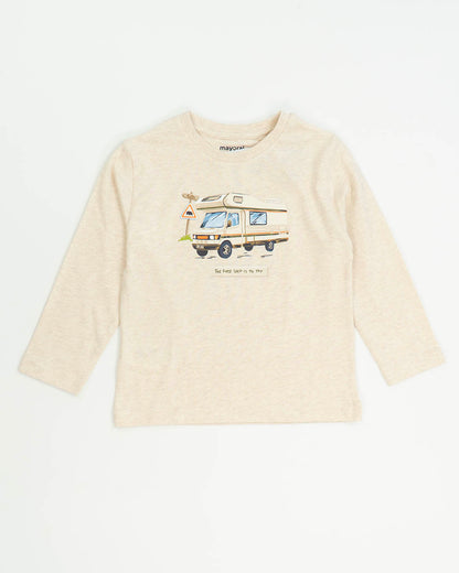 T-shirt manica lunga stampa