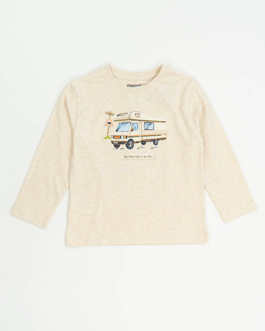 T-shirt manica lunga stampa