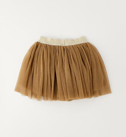 Gonna in tulle plissettato con fascia dorata I DO