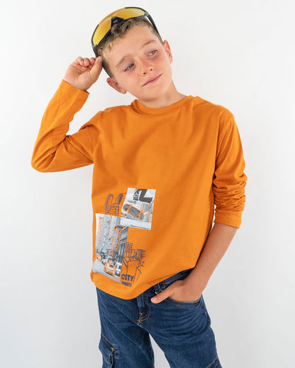 T-shirt manica lunga con skater MAYORAL