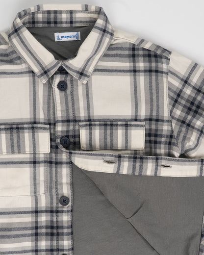 Camicia a quadri foderata in cotone MAYORAL