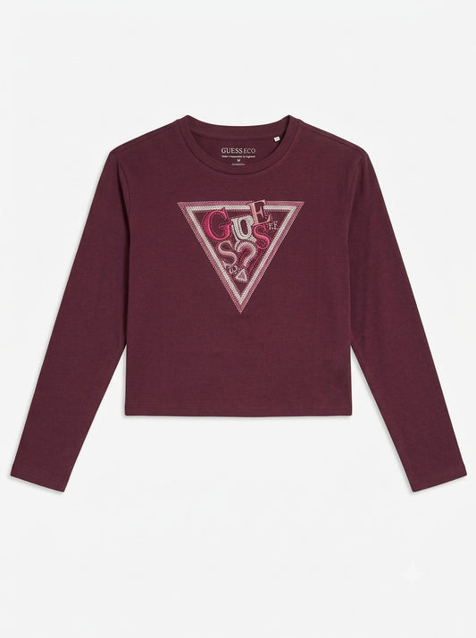 T-shirt con pailettes J6YI07 K3704-A40T GUESS