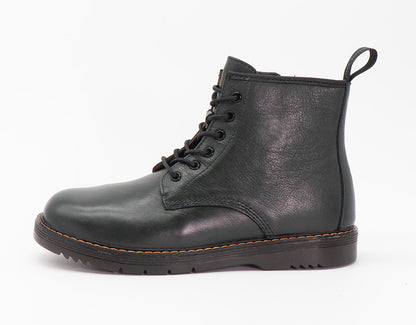 Anfibio in pelle con lacci e zip laterale GRUNLAND