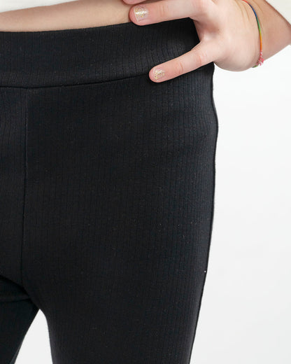 Leggings a costine taglio a zampa  I DO