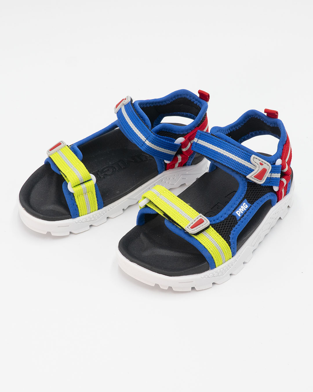 Sandalo in tessuto multicolor con strappi PRIMIGI