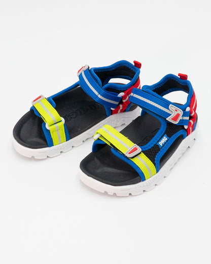 Sandalo in tessuto multicolor con strappi PRIMIGI