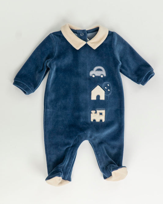 Tutina in ciniglia con auto e casetta MAYORAL