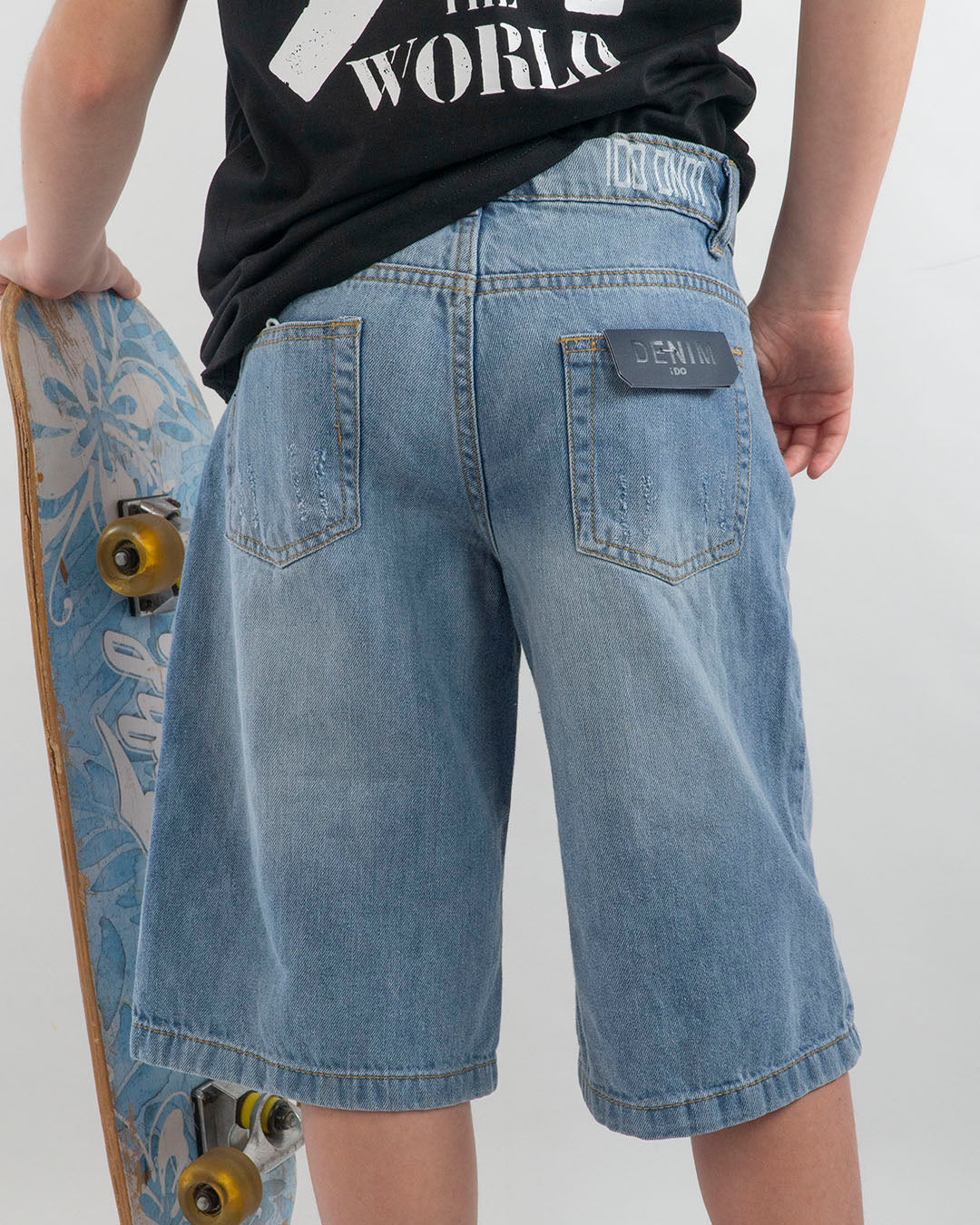 Jeans bermuda con finti strappi I DO
