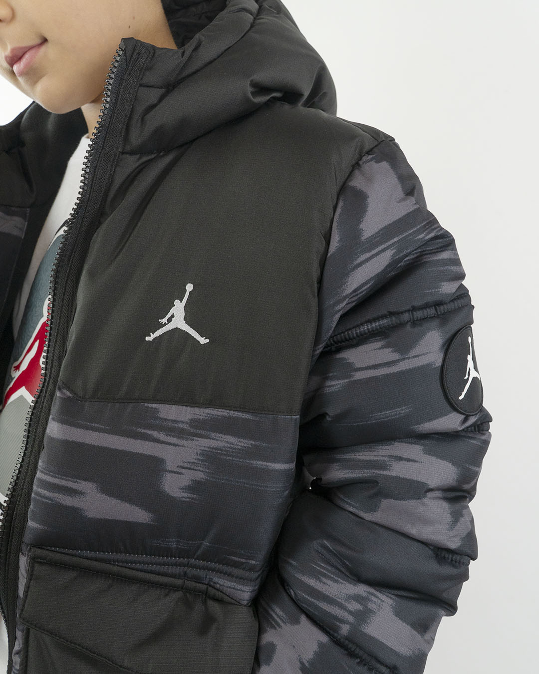 Giaccone con stampa camouflage JORDAN