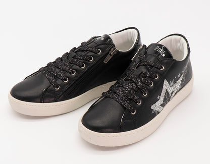 Scarpe con laccio,zip e stella glitterata PRIMIGI