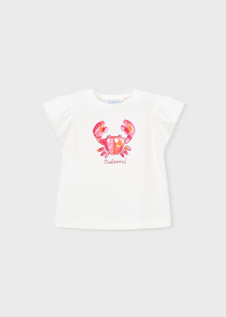 T-shirt con granchio paiettato art.3007-82 MAYORAL