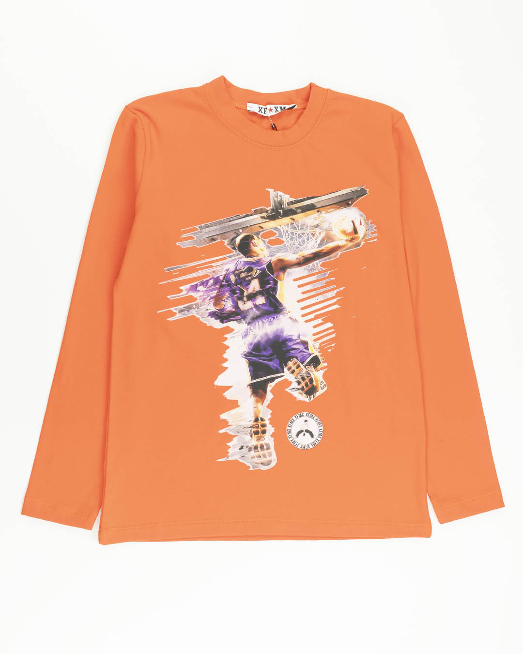 T-shirt manica lunga con cestista FKM
