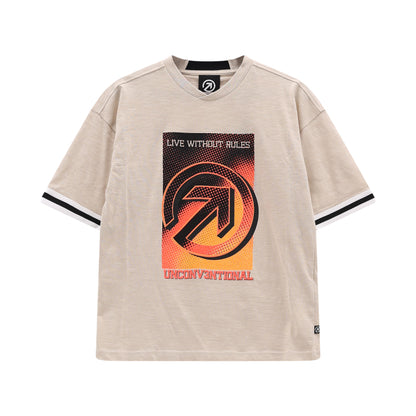 T-shirt con stampa fluo 76E5904-A203 MELBY