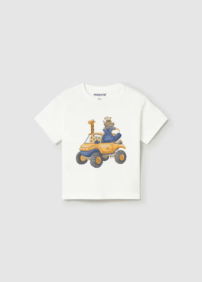 T-shirt con animali in jeep art.1010-10 MAYORAL