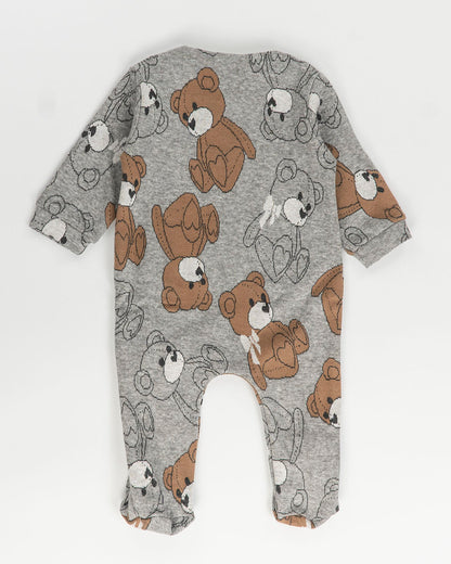 Tutina felpata con orsetti e fiocco EMC