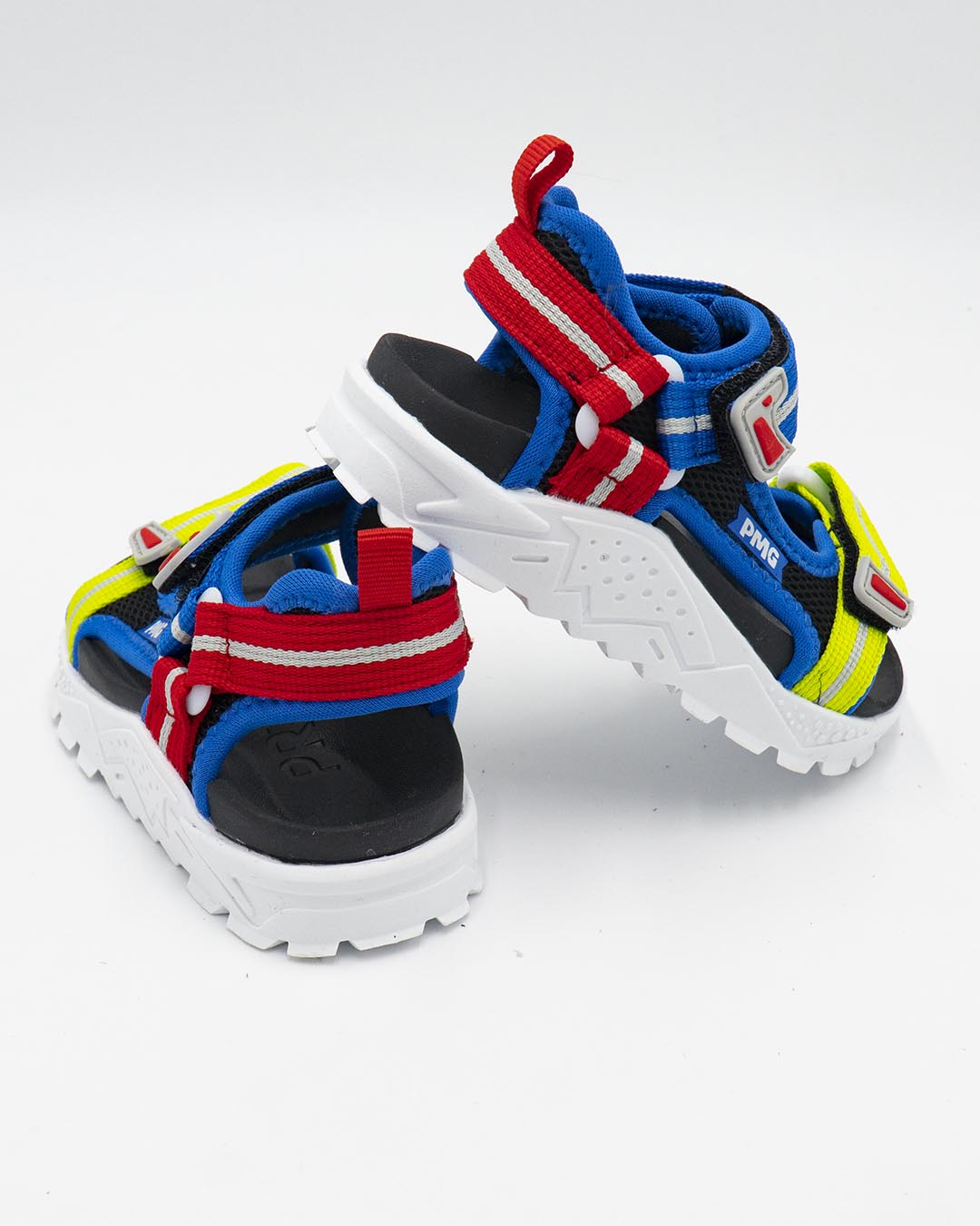 Sandalo in tessuto multicolor con strappi PRIMIGI