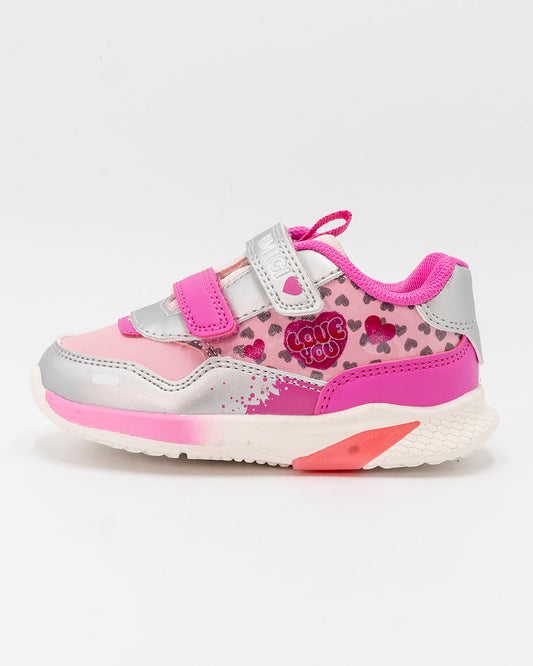 Scarpe in ecopelle con luci e cuoricini PRIMIGI