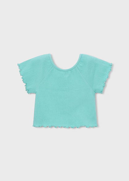 T-shirt con bottoni a fiore art.3014-16 MAYORAL
