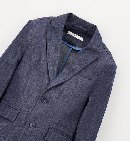 Giacca sfoderata in jeans rigato I DO