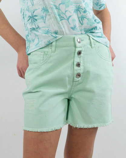 Pantaloncino sfrangiato con finti strappi GUESS