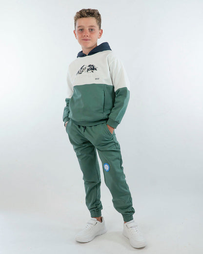 Tuta felpata con 2 pantaloni tema montagna MAYORAL