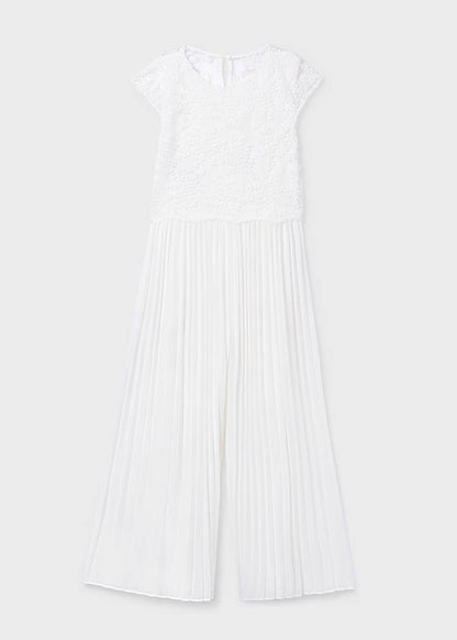 Tuta plissettata con pizzo srt.6871-44 MAYORAL