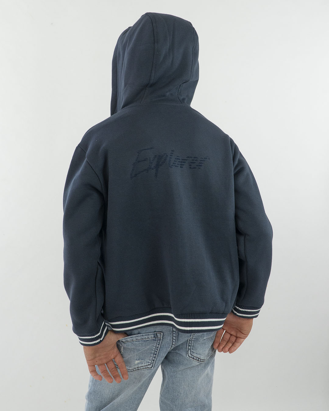 Felpa con zip e cappuccio felpata MAYORAL
